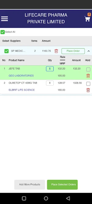 Lifecare Retailer Screenshot 3