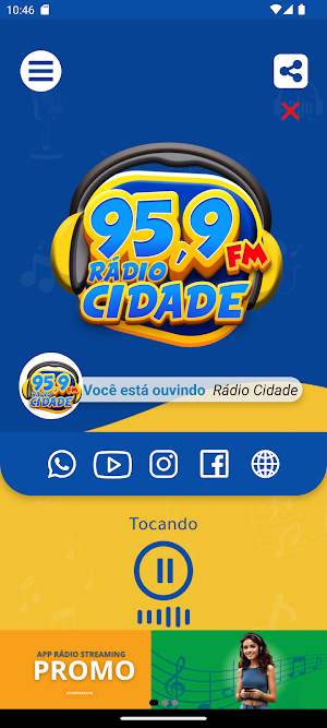 Rádio Cidade FM 95.9 Screenshot 1