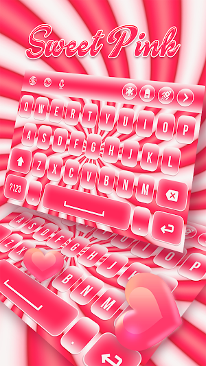 Sweet Pink Keyboard Screenshot 2