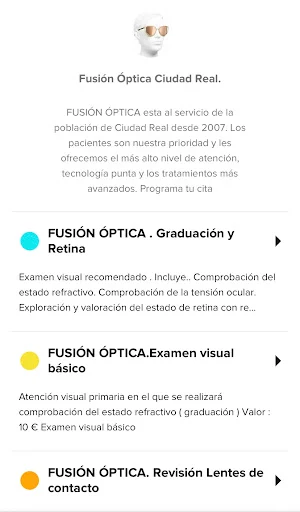 FUSION OPTICA. Screenshot 2