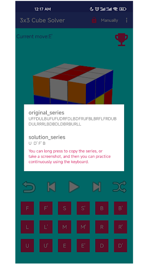 3D rubiks cube Solver 3x Screenshot 1
