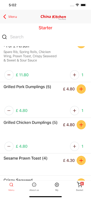 China Kitchen Birmingham Screenshot 2
