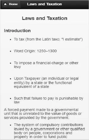 Laws of Taxation Screenshot 1