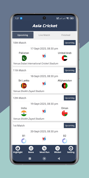 Asia Cup 2025 Live Score Screenshot 0