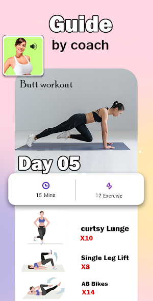 Buttocks Workout - Hips, Legs Screenshot 3