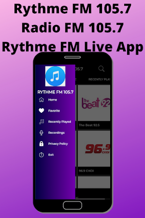 Rythme FM 105.7 Radio FM 105.7 Rythme FM Live App Screenshot 2