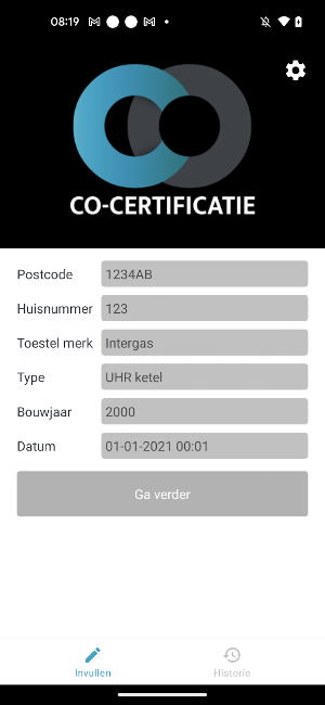 CO-Certificatie Screenshot 1