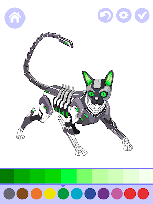 Robotic Animals Coloring Book Screenshot 0