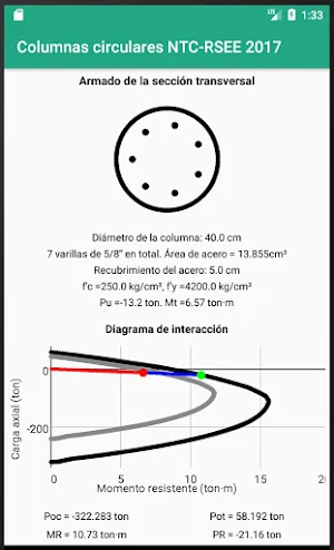 Diseño de columnas circulares NTC - RSEE 2017 Screenshot 2