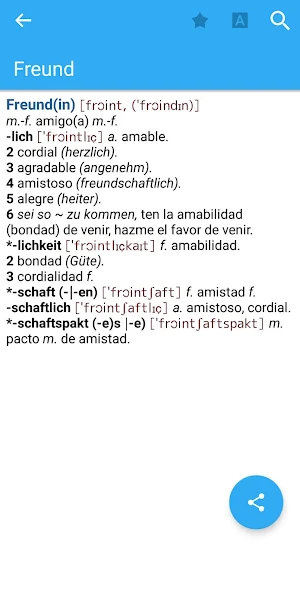 VOX Spanish<>German Dictionary Screenshot 0