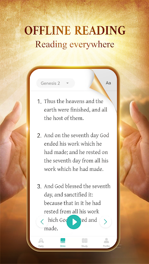Bible - Study, Audio & Quiz Screenshot 0