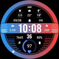 ZKin Watch Red Blue Sports