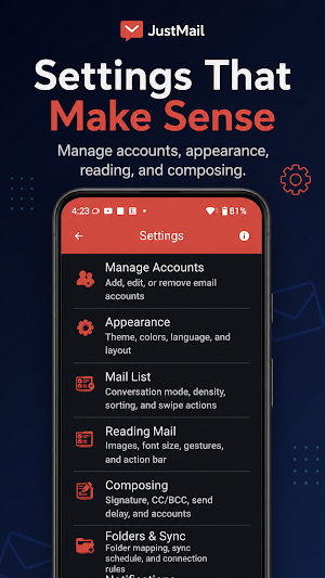 JustMail – Private Email Screenshot 3