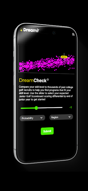 College Golf DreamFinder Screenshot 3