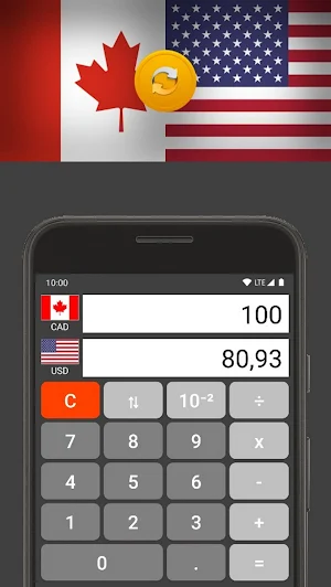 US Dollar / Canadian Dollar Screenshot 1