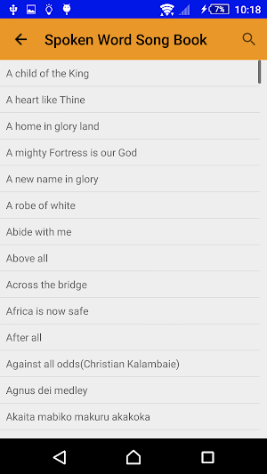 Spoken Word Ministry Song Book Screenshot 3