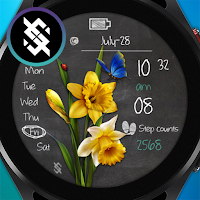 BFF72- Blackboard Art Flower