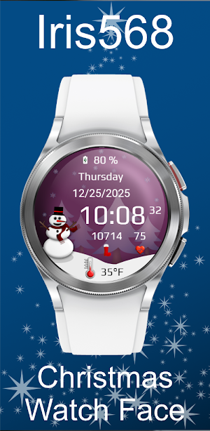 Iris568 Christmas Watch Face Screenshot 1