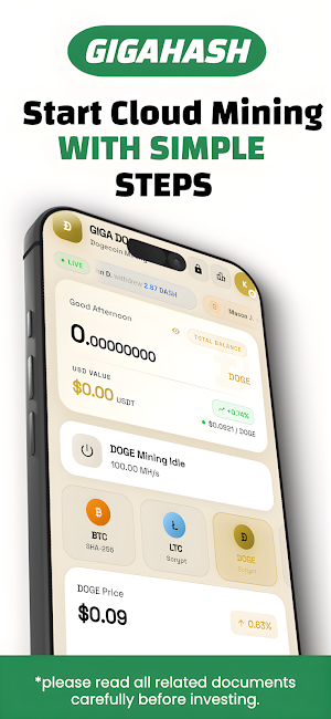 Giga Bitcoin Miner, BTC Mining Screenshot 0