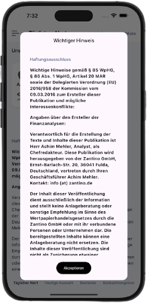 Aktie im Fokus Screenshot 0