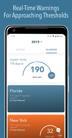 TaxBird - Residency Tracker Screenshot 1