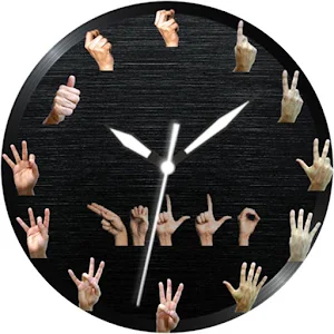 Sign Language Watch Face 2 Screenshot 0