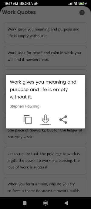 Work Quotes and Sayings Screenshot 1