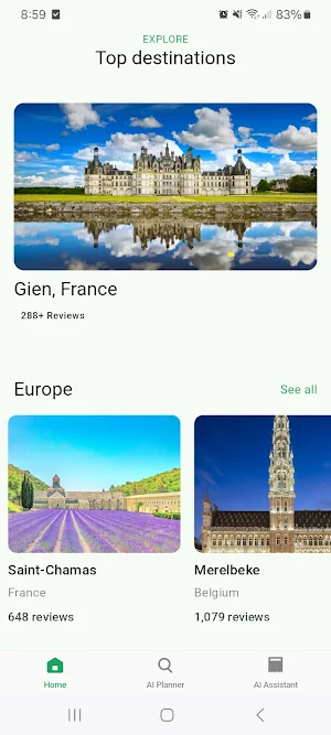 AI Travel Planner Screenshot 0