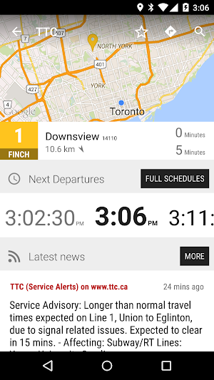 Toronto TTC Subway - MonTransit Screenshot 1