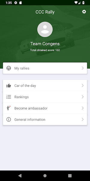 CCC Rally App Screenshot 0