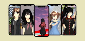 Sakura Wallpaper School Girls Screenshot 0