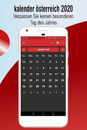kalender österreich 2020 mit feiertagen kostenlos Screenshot 2