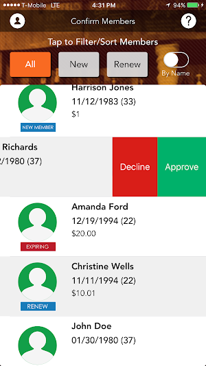 BarMembership Bouncer Screenshot 2
