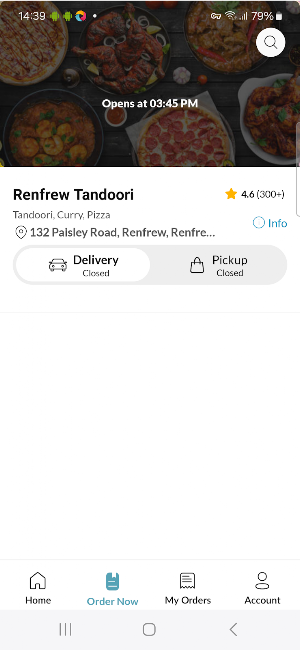Renfrew Tandoori Screenshot 2
