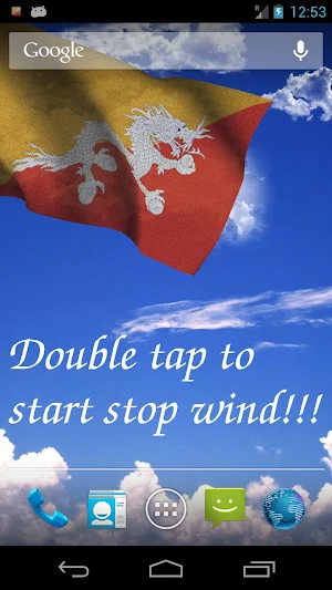 Bhutan Flag Live Wallpaper Screenshot 0