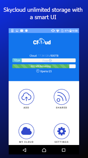 sCloud  - Unlimited FREE Cloud Storage & Backup Screenshot 0