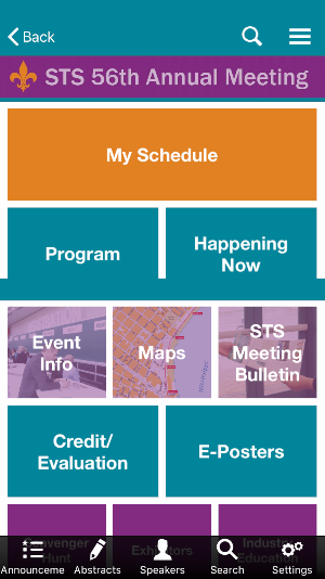 STS Events Screenshot 0