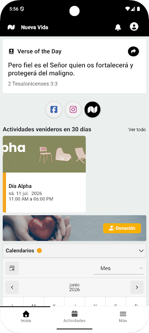 Nueva Vida App Screenshot 1