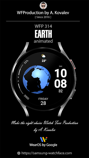 WFP 314 Earth day watch face Screenshot 0
