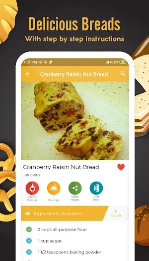 Bread Recipes Screenshot 3