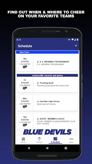 Quincy Blue Devil Athletics Screenshot 1
