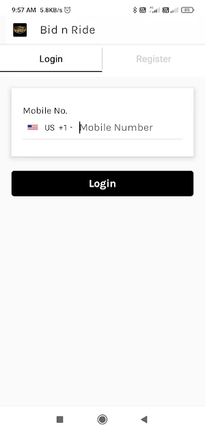 Bid n Ride Screenshot 0