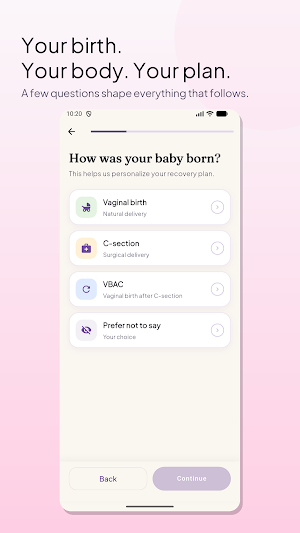 MatraBloom Postpartum Recovery Screenshot 1