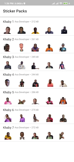 Sticker Khaby - WAStickerApps Screenshot 1