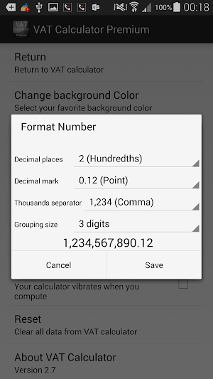 VAT Calculator Screenshot 3