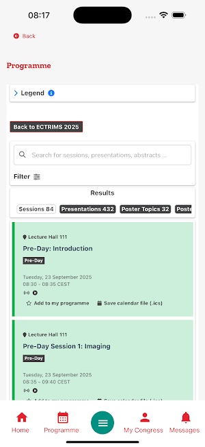 ECTRIMS 2025 Screenshot 2