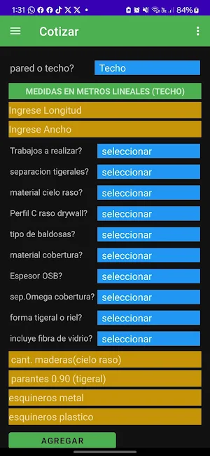 COTIZADOR DRYWALL PREMIUN Screenshot 2