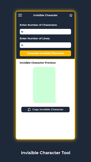 Invisible Character Screenshot 1