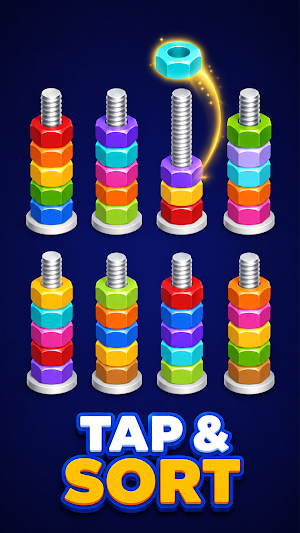 Nut Brain - Color Sort Screenshot 1