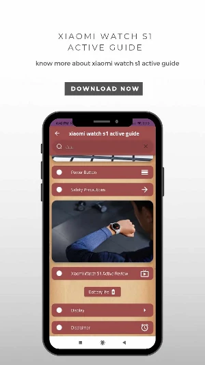 xiaomi watch s1 active guide Screenshot 1